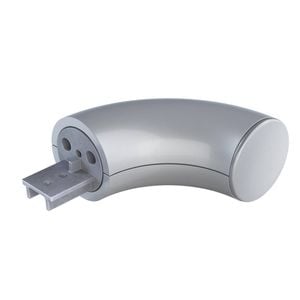 Promenaid Silver Wall Return Rail End Cap 