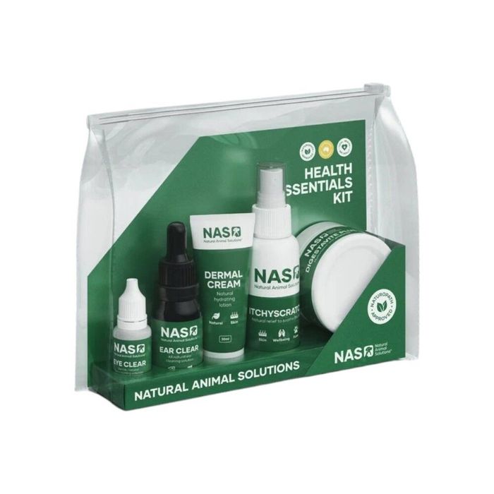 NAS Health Essentials Kit Convenient On-the-Go Wellness Pouch for Dogs & Cats
