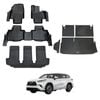 AUSGO Floor Mats & Boot Liner Set for Toyota Kluger 2021-Onwards Car Floor Liners Cargo Mat