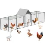 Advwin Large Walk-in Pet Chicken Run Coop Cage Rabbit Hutch