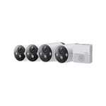 TP-Link Tapo 2K Smart Wire-Free Security Camera System w/Smart Hub - 4 Pack