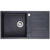 SINX Black Noir Single Bowl And Drainer Sink Noir860R