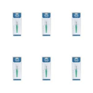 6pk Malli Sewing Metal Stitch Cutter W/ Cap Thread Remover Tool 12cm Assorted