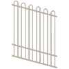 ProtectorAl 0350-1200W x 1500H Paperbark Loop Top Pool Fence Panel Raked Up to 15º