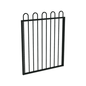 ProtectorAl 975 x 1200mm Black Aluminium Loop Top Pool Gate