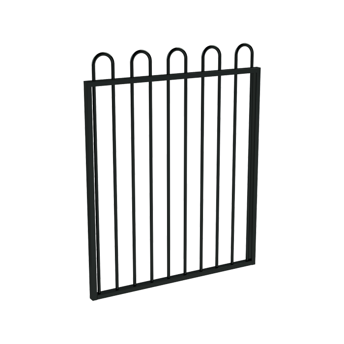 ProtectorAl 975 x 1200mm Black Aluminium Loop Top Pool Gate - Bunnings ...
