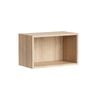 Kaboodle 900-1000mm Almond Oak Customisable Slimline Open Shelf