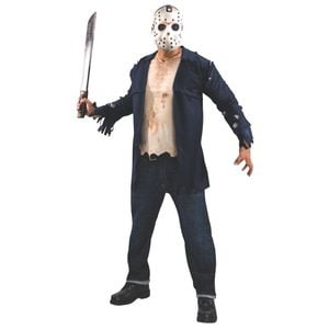 Friday the 13th Jason Halloween Costume for Adults, Extra large