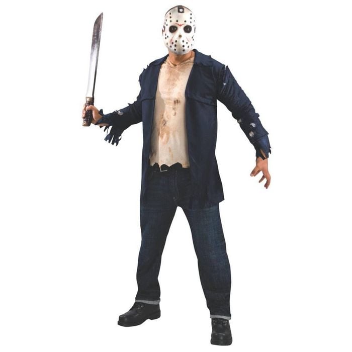 Friday the 13th Jason Halloween Costume for Adults, Extra large