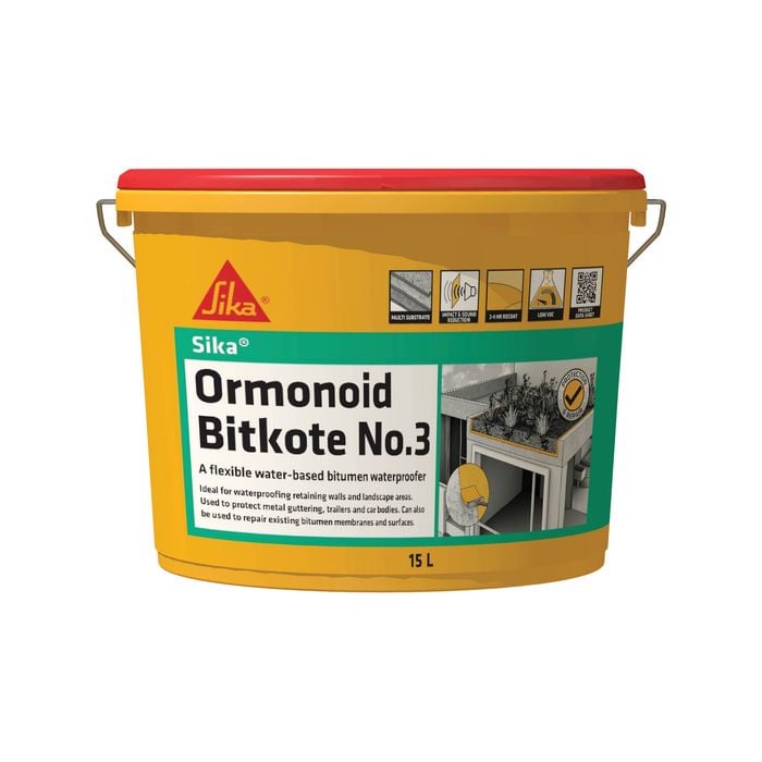 Sika Bitumen Waterproofer Ormonoid 15L Bitkote No.3 