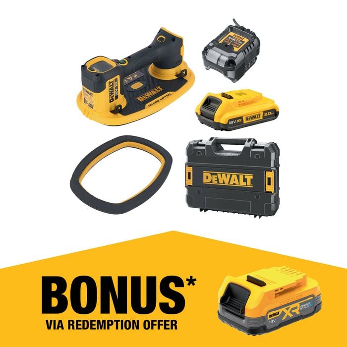 DeWALT 18V Grabo Suction Lifter 2.0Ah Kit DCE590D1T-XE