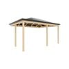 Softwoods 4.8 x 3.8m Hip Ends Pergola / Patio Kit