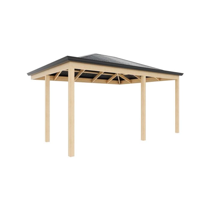 Softwoods 4.8 x 3.8m Hip Ends Pergola / Patio Kit