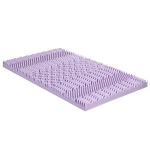 Giselle 8cm Memory Foam Mattress Topper Lavender - Single
