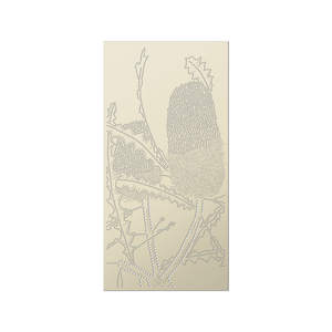 Walpix 1800 x 900 x 3mm Magnolia Flat Profile Banksia Perforated Aluminium Decorative Screen
