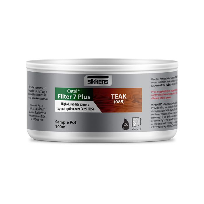 Sikkens 100ml Teak Cetol Filter 7 plus Timber Stain