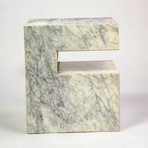 Oasis Solid Marble Side Table