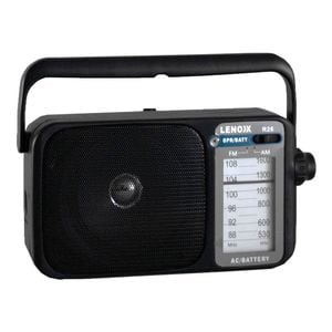 Lenoxx Am/fm Mantle Radio (black) Battery Operated, W/ Bandwidth 540-1600