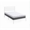 Zinus King Single Kai Bamboo Metal Bed Frame & Pocket Spring Mattress Set, Support iCoil Eurotop