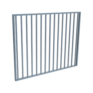 ProtectorAl 1201 - 1500mm x 1200mm Deep Ocean Aluminium Garden Gate Flat Top Square Picket