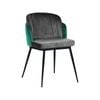 Royale dining chair in fabric - Green