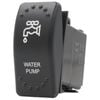 Switch Boss Dual White LED Laser Etched Rocker Switch - Water Pump