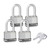Master Lock 45mm Magnum with 38mm Long Shackle Padlock - 4 Pack