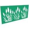 ProtectorAl 300 - 1200 x 1201 - 2400mm Light Green / Gloss White Bullrush Unframed Composite Decorative Panel
