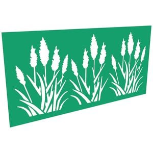 ProtectorAl 300 - 1200 x 1201 - 2400mm Light Green / Gloss White Bullrush Unframed Composite Decorative Panel