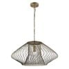 Cla Lighting Parrilla Interior Oval Cage Iron Pendant Light Od600mm Imitation Antique Brass