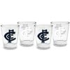 AFL Shot Glass Set of 4 - Carlton Blues - 50ml