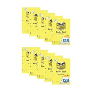10pk Spirax 127 A4 Binder 70gsm School Writing Notebook 128 Pages