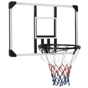 vidaXL Basketball Backboard Transparent Polycarbonate Wall-mounted Hoop Part