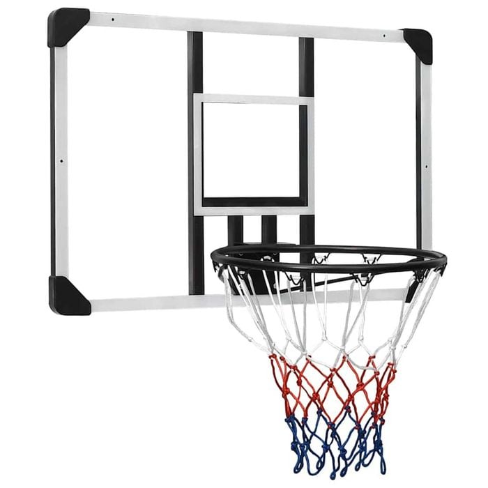 vidaXL Basketball Backboard Transparent Polycarbonate Wall-mounted Hoop Part