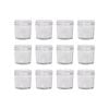 Argon Tableware 90ml Glass Jam Jars With No Lids - Set Of 12 Empty Screw Top Kitchen Storage Preserving Jar