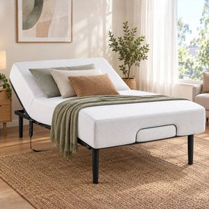 Zinus Bed Frame Adjustable Metal Bed Base - Queen