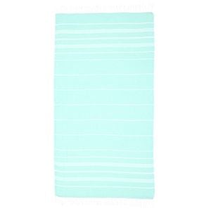 Aquamarine Breeze Thin Turkish Beach Towel - 100cm x 160cm