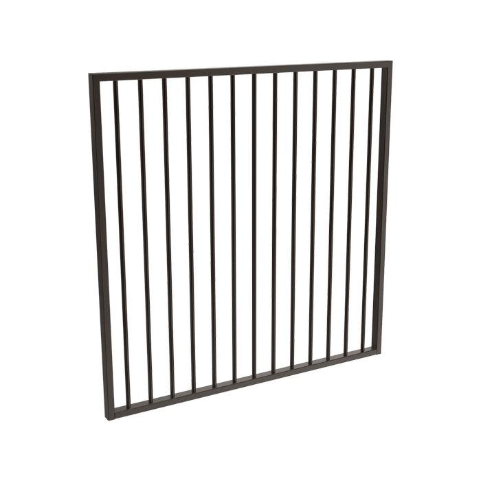 ProtectorAl 800 - 1200 x 1200mm Black Aluminium Flat Top Pool Gate