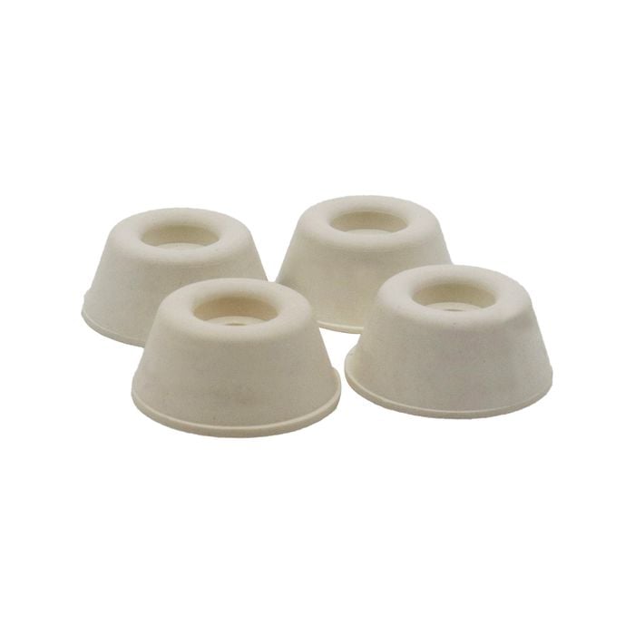 Surface Gard 22mm White Round Screw-In - 4 Pieces