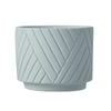 Waxworks Herringbone Blue Citronella Candle 