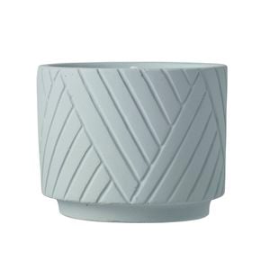 Waxworks Herringbone Blue Citronella Candle 