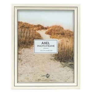 Unigift Axel Glass Home Decor Picture Photo Frame 20x25cm Ivory/Black