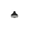 Small Tri-Star Air Cleaner Wing Nut, Chrome with Black Top