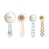 4pc Porto Italian Inspired Valentina Measuring Spoon Stoneware