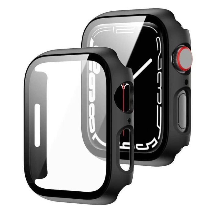 2 Pack | 45mm For Apple Watch Iwatch Ultra 8 Se 7 6 5 4 Screen Protector Case | Black