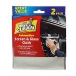 MR CLEAN Auto Screen & Glass Cloth - 2 Pack