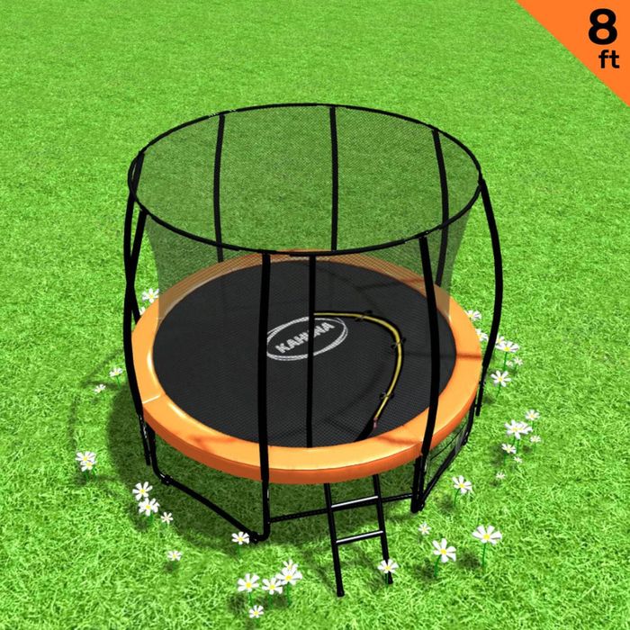 Kahuna 8 ft Trampoline Spring Outdoor - Orange