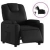 vidaXL Electric Recliner Chair Office Armchair Single Sofa Black Faux Leather