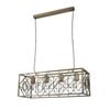 Cla Lighting Gaggia Interior Rectangular Cage Pendant Light Imitation Antique Brass