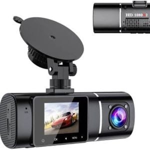 Dual Lens Dash Cam Night Vision, Full Hd 1080p Car Recorder Camera 1.5inch Lcd